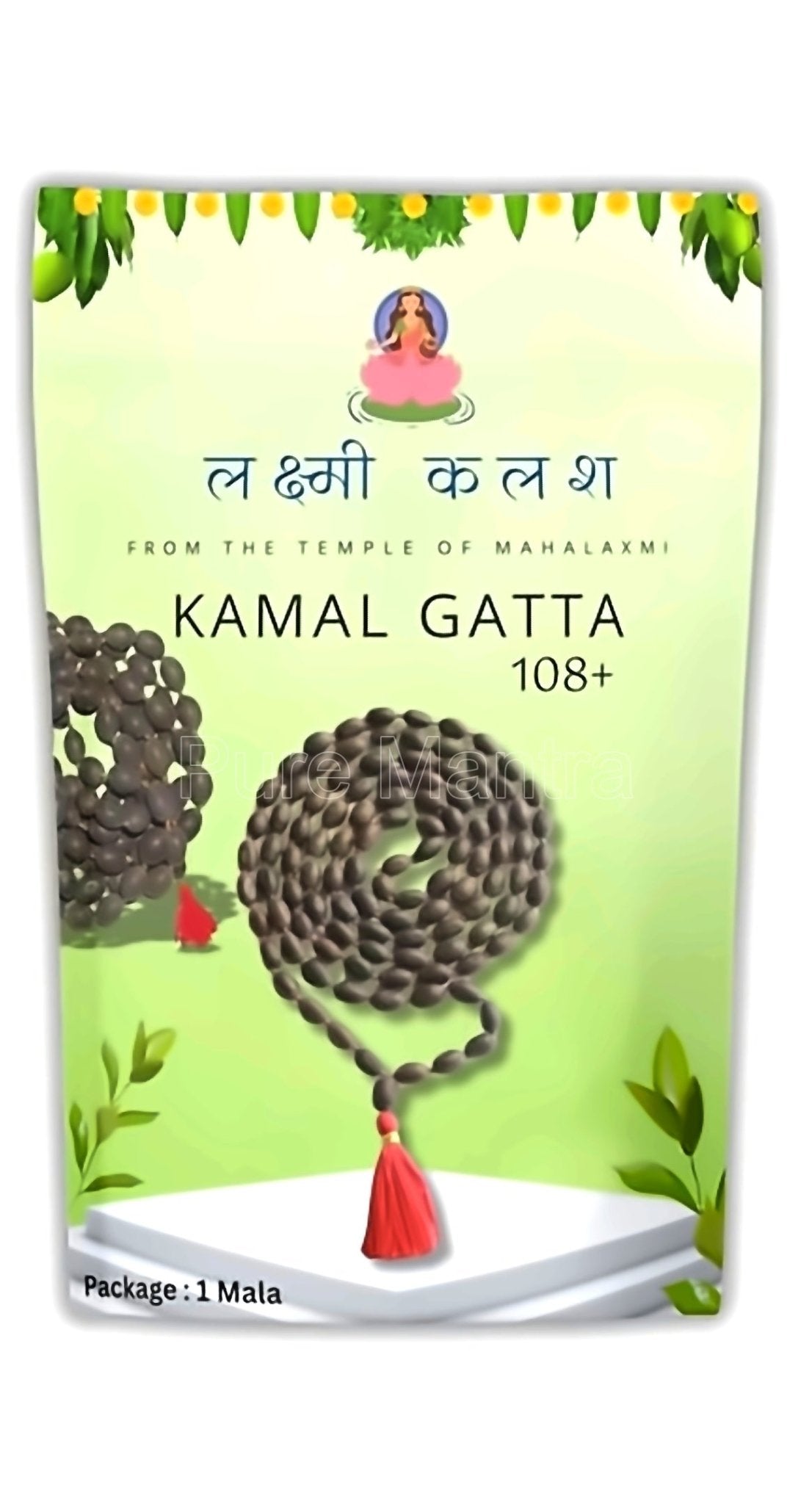 108 Kamal Gatta Beads Mala(Lab Certified) - Pure Mantra