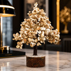 Gomti Chakra White Shell Crystal Tree for Vastu
