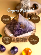 Amethyst Orgone Pyramid(Lab Certified) - Pure Mantra