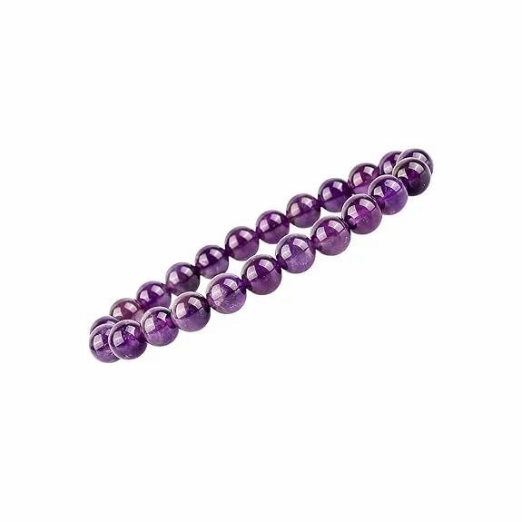 Amethyst Stretchable Bracelet(Lab Certified) - Pure Mantra