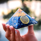 Lapis Lazuli Orgone Pyramid(Lab Certified) - Pure Mantra
