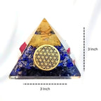 Lapis Lazuli Orgone Pyramid(Lab Certified) - Pure Mantra