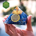 Lapis Lazuli Orgone Pyramid(Lab Certified) - Pure Mantra