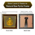 Laxmi on Raw pyrite Frame(Lab Certified) - Pure Mantra