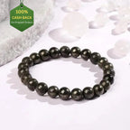 Natural Pyrite Stretchable Bracelet(Lab Certified) - Pure Mantra