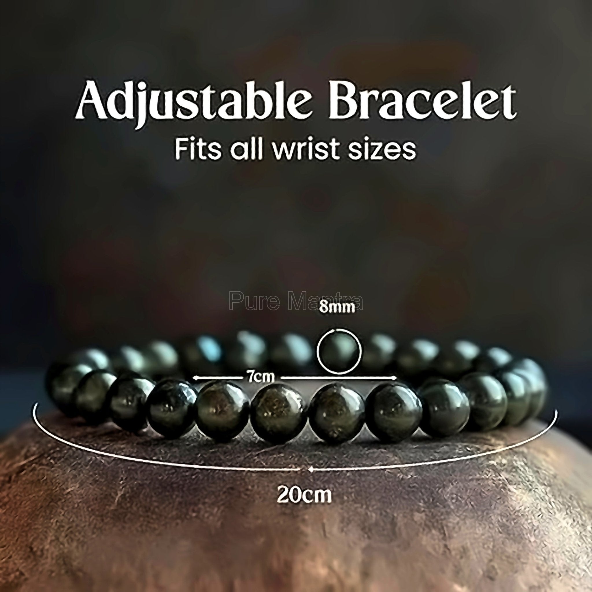 Natural Pyrite Stretchable Bracelet(Lab Certified) - Pure Mantra