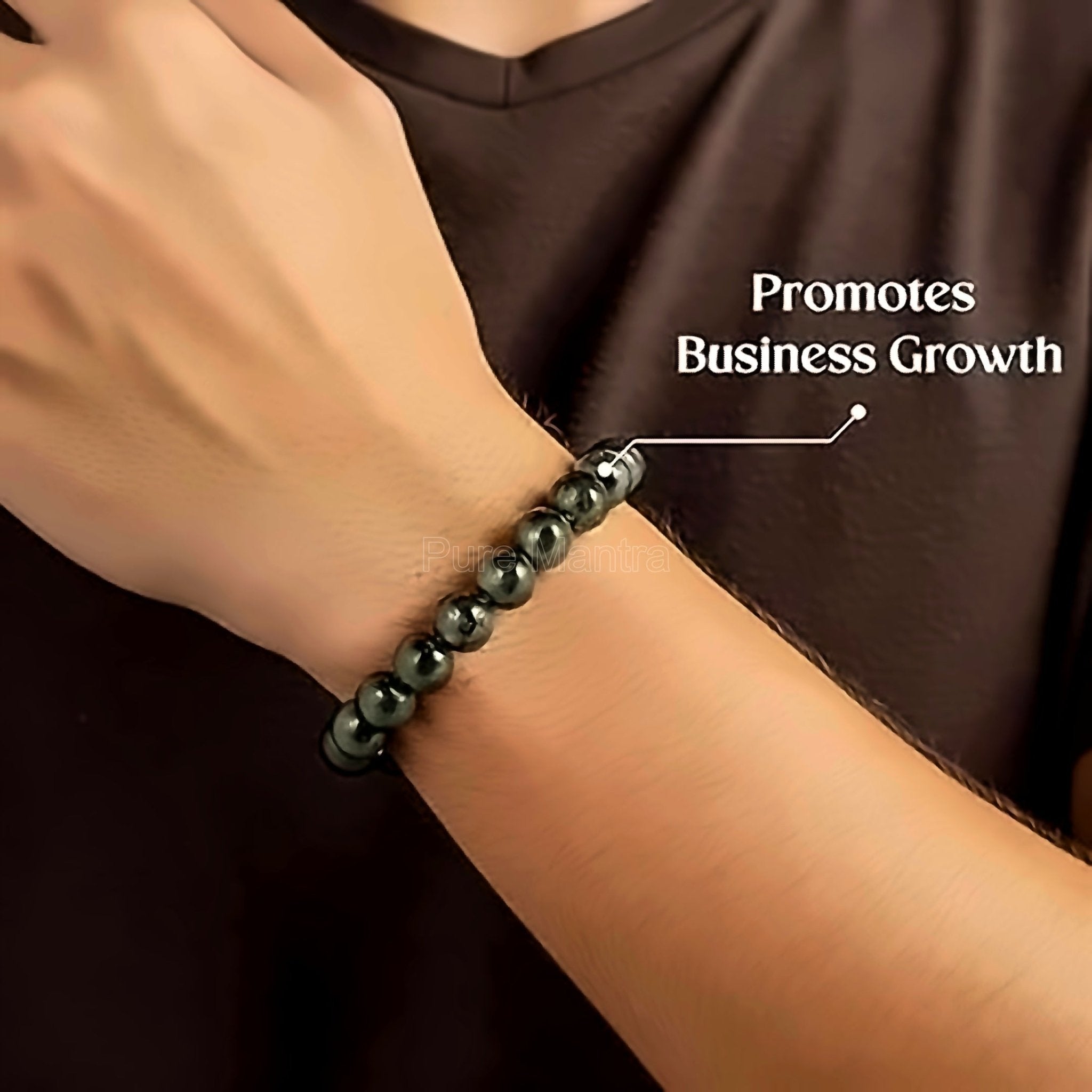 Natural Pyrite Stretchable Bracelet(Lab Certified) - Pure Mantra