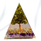 Orgone Peridot Pyramid(Lab Certified) - Pure Mantra