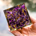 Orgone Peridot Pyramid(Lab Certified) - Pure Mantra