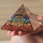 Seven chakra Orgone Pyramid (Lab Certified)
