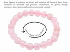 Rose Quartz Bracelet(Lab Certified) - Pure Mantra
