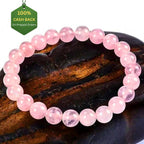 Rose Quartz Bracelet(Lab Certified) - Pure Mantra