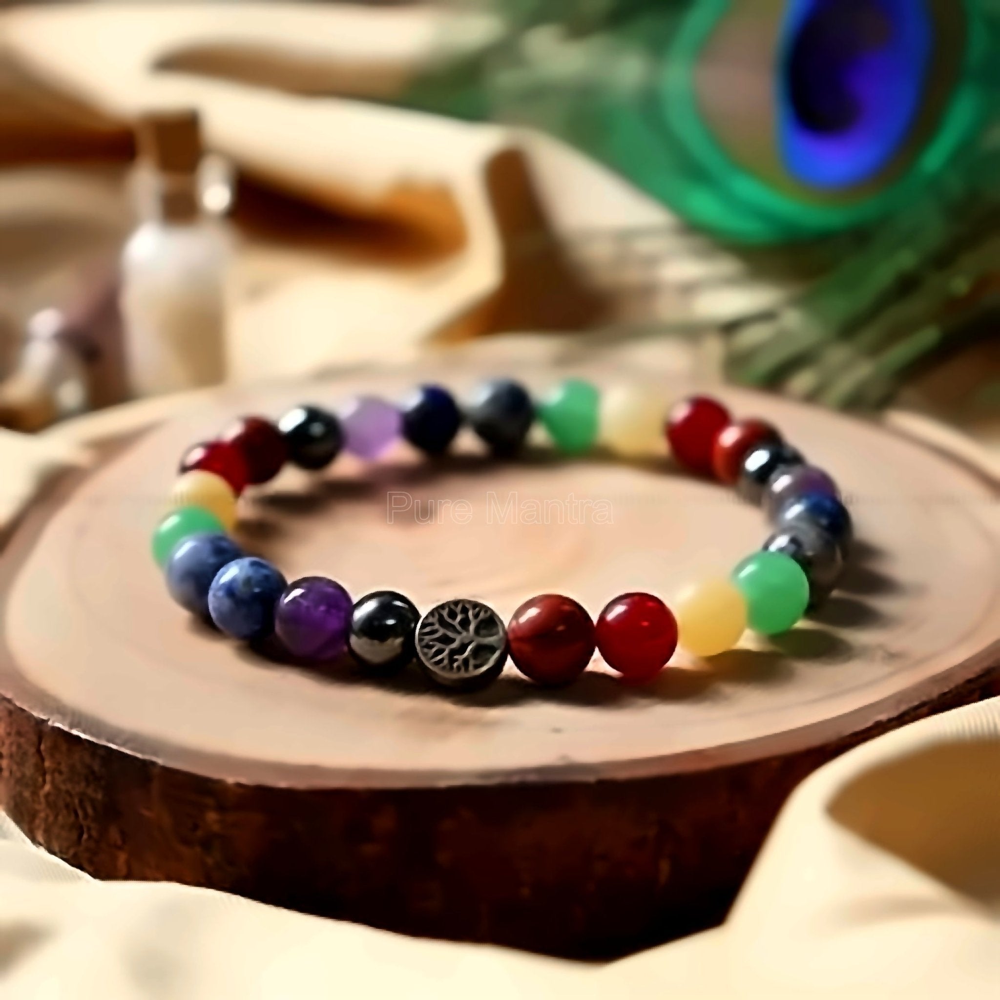 Seven Chakra Bracelet(Lab Certified) - Pure Mantra