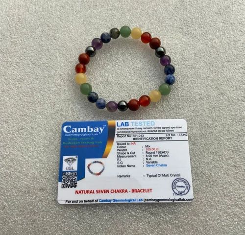 Seven Chakra Bracelet(Lab Certified) - Pure Mantra