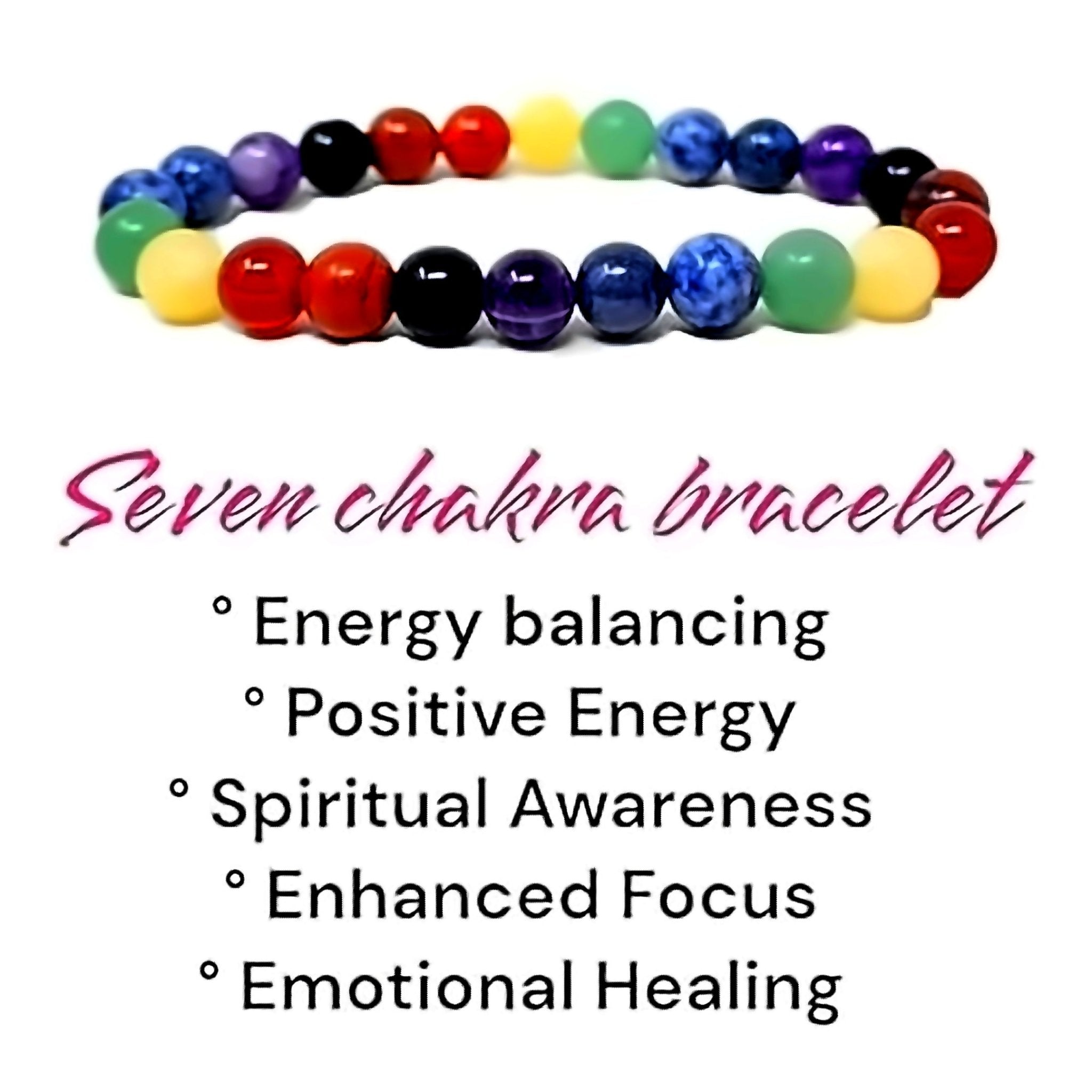 Seven Chakra Bracelet(Lab Certified) - Pure Mantra