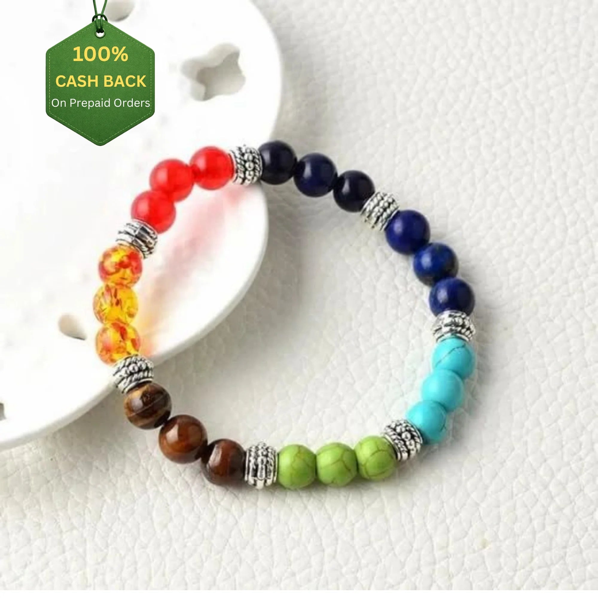 Seven Chakra Bracelet(Lab Certified) - Pure Mantra