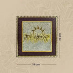 Seven horses on Raw Pyrite Frame(Lab Certified) - Pure Mantra