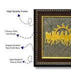 Seven horses on Raw Pyrite Frame(Lab Certified) - Pure Mantra