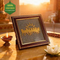Seven horses on Raw Pyrite Frame(Lab Certified) - Pure Mantra