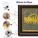 Seven horses on Raw Pyrite Frame(Lab Certified) - Pure Mantra