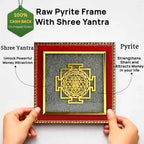 Shree Yantra Pyrite Frame(Lab Certified) - Pure Mantra